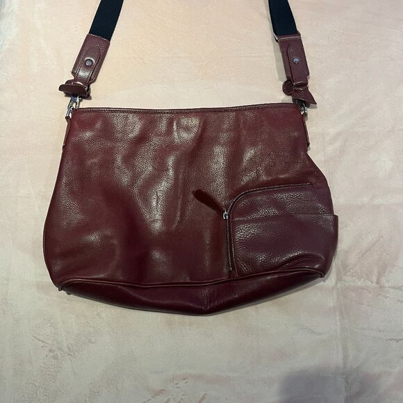 Louis Quatorze leather messenger bag - Picture 1 of 5